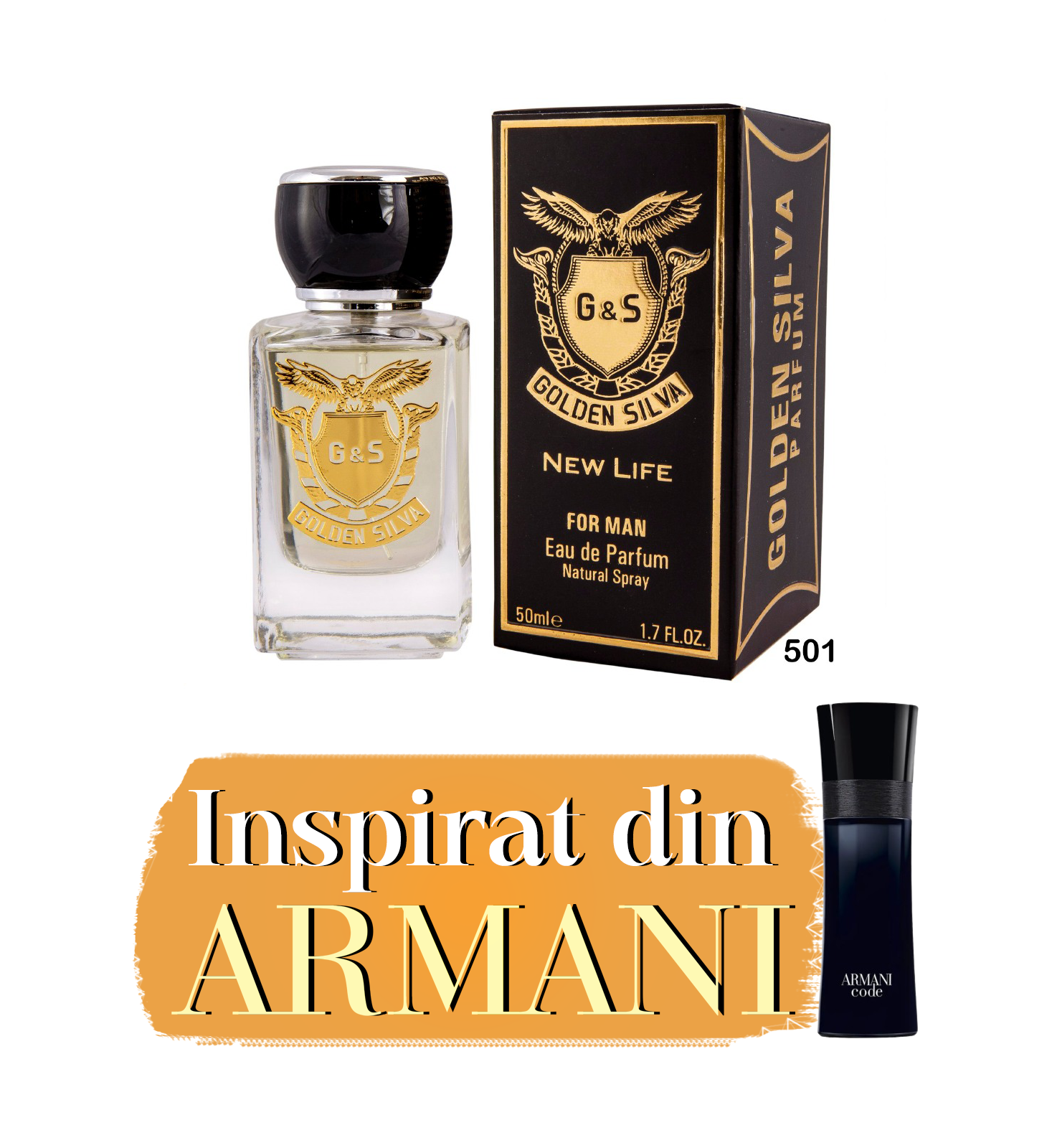 Parfum inspirat de "Armani - Code" M501 | 50 ml