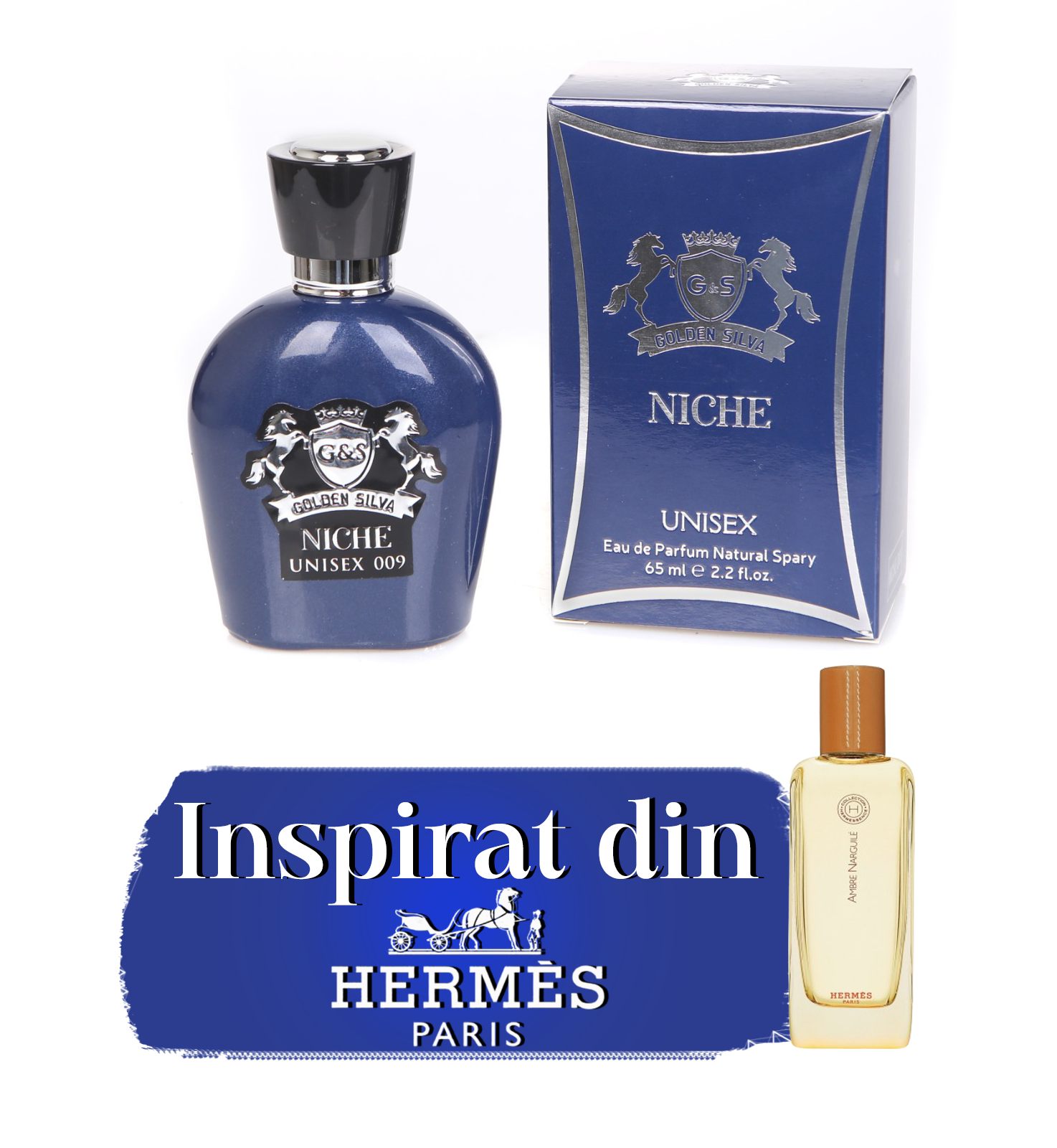 Parfum inspirat de "Hermes - Ambre Narguile" Niche 009 | 65 ml