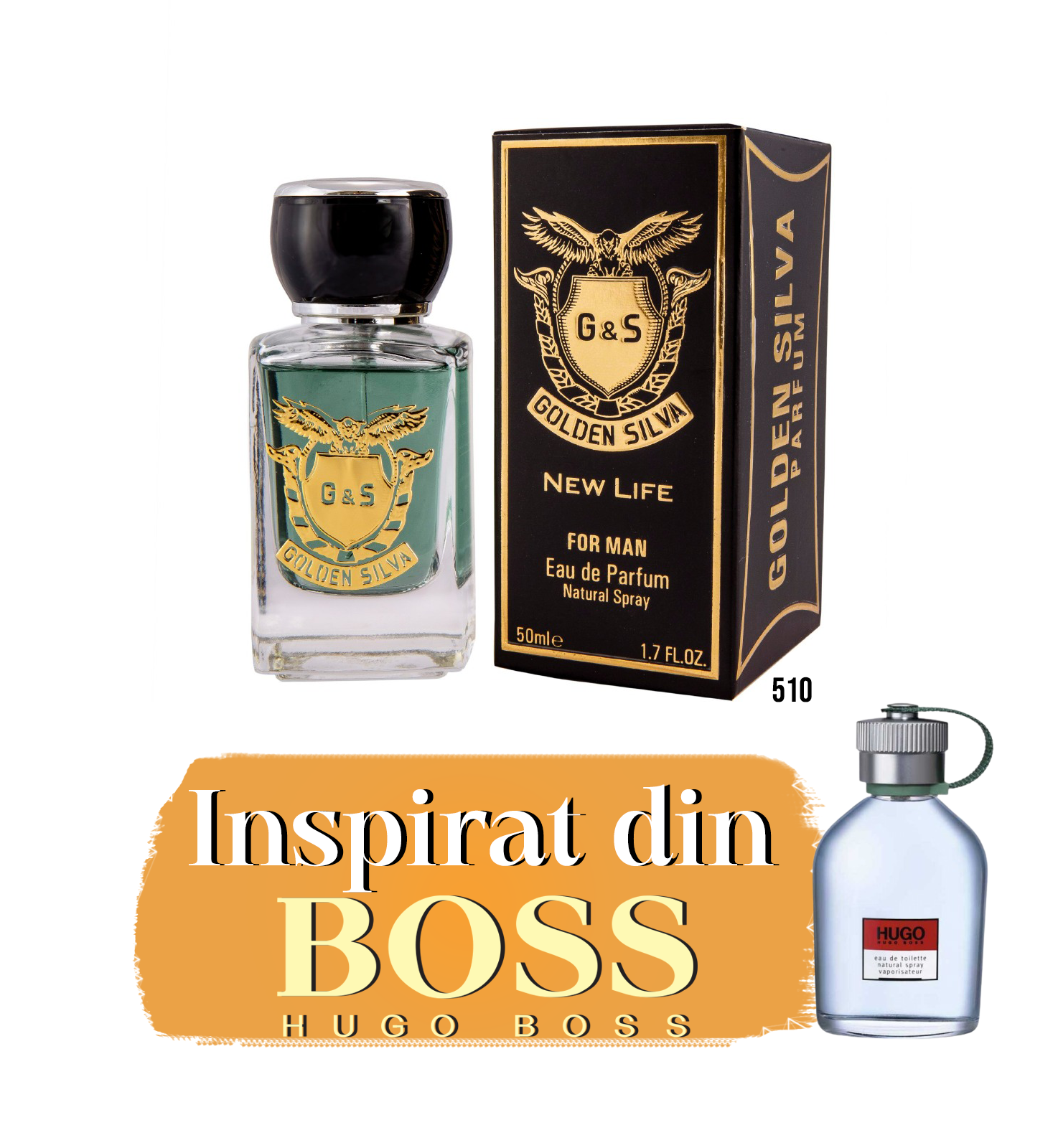 Parfum inspirat de "Hugo Boss - Eau de Green" M510 | 50 ml