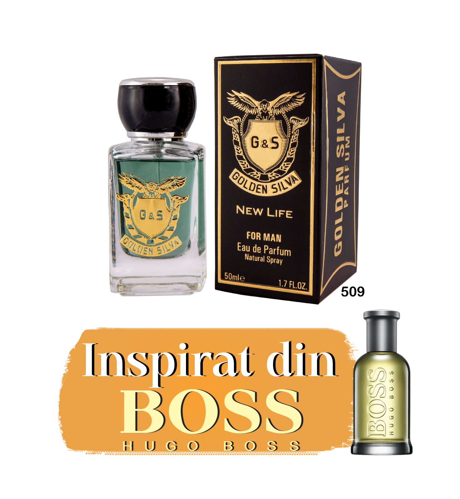 Parfum inspirat de "Hugo Boss - Boss No. 6 Bottled" M509 | 50 ml