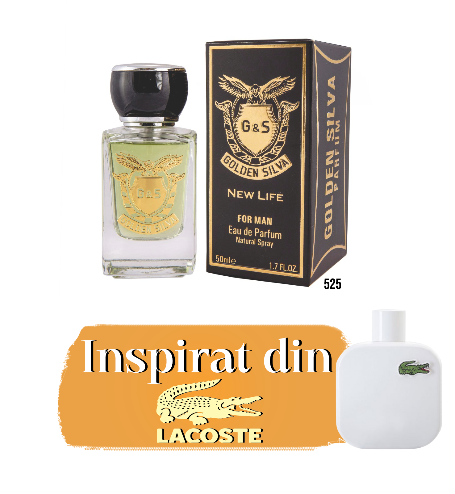 Parfum inspirat de "Lacoste - L12 White for Men" M525 | 50ml
