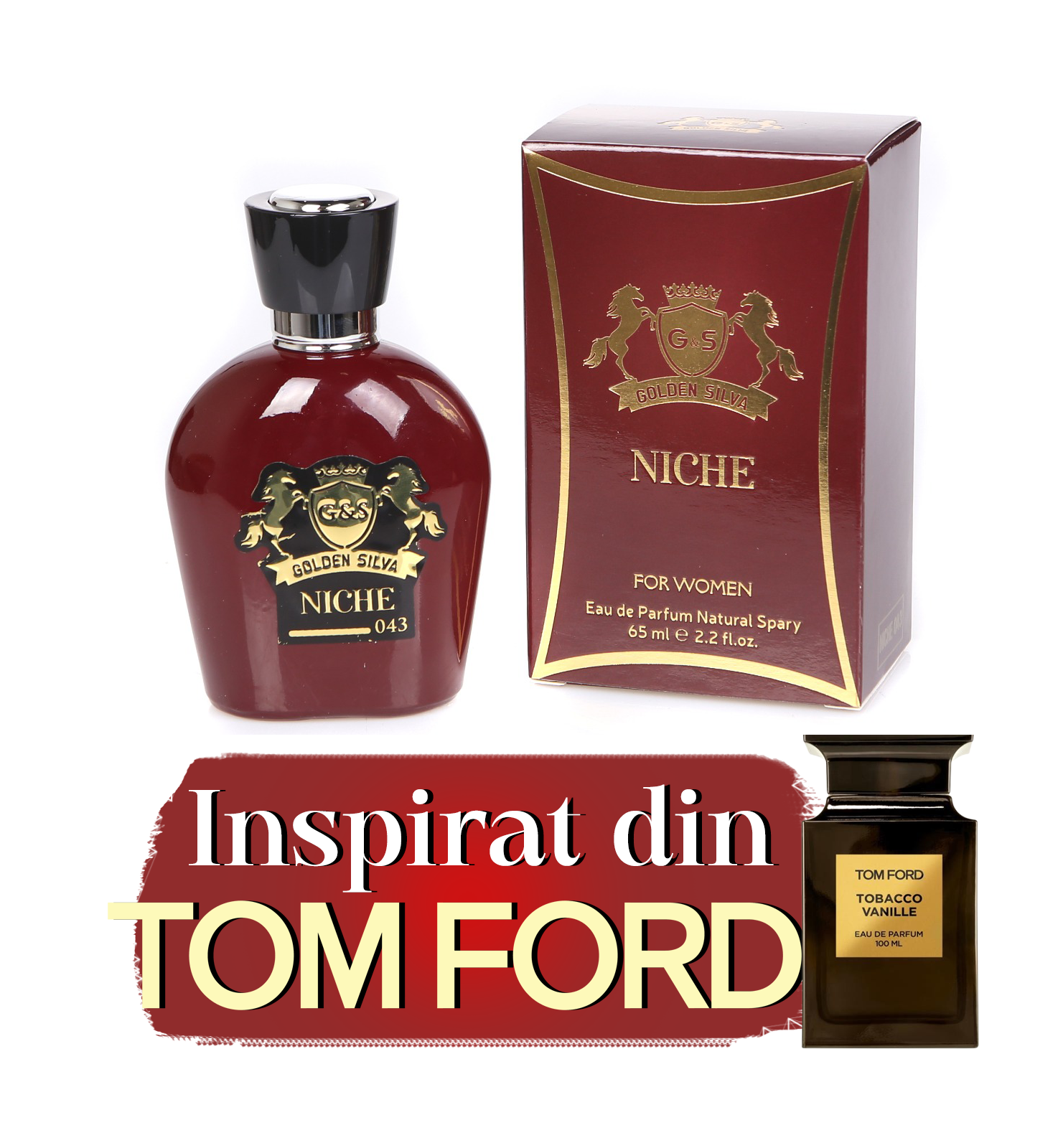 Parfum inspirat de "Tom Ford-Tobacco Vanille " 65 ml, Unisex - Niche 043
