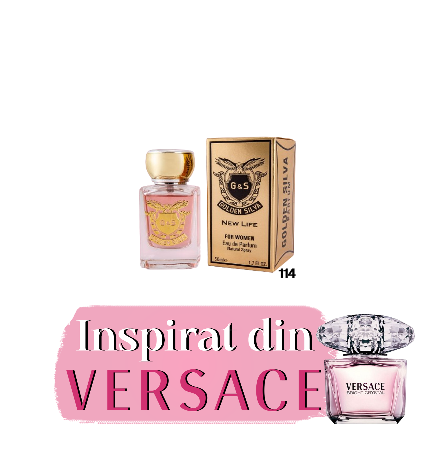 Parfum inspirat de "Versace - Bright Crystal" W114 | 50 ml