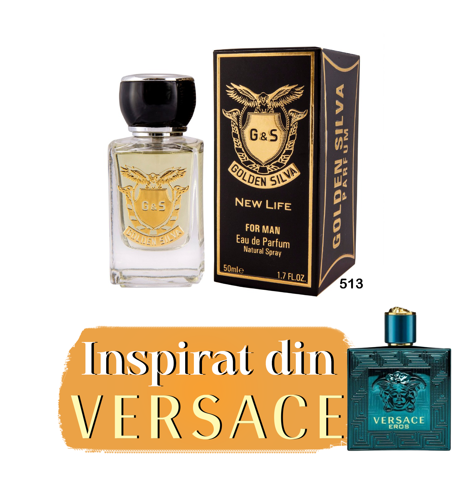 Parfum inspirat de "Versace - Eros" M513 | 50 ml